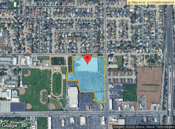  1250 W Henderson Ave, Porterville, CA Parcel Map