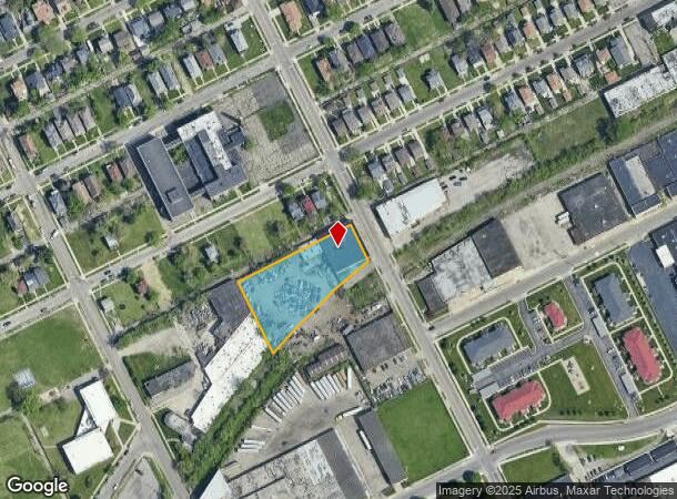  15841 2Nd Ave, Highland Park, MI Parcel Map