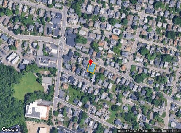  25 Derby St, Waltham, MA Parcel Map