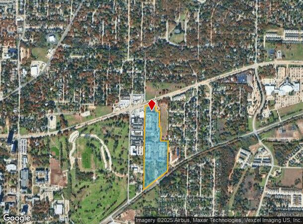  1400 E University Dr, Denton, TX Parcel Map