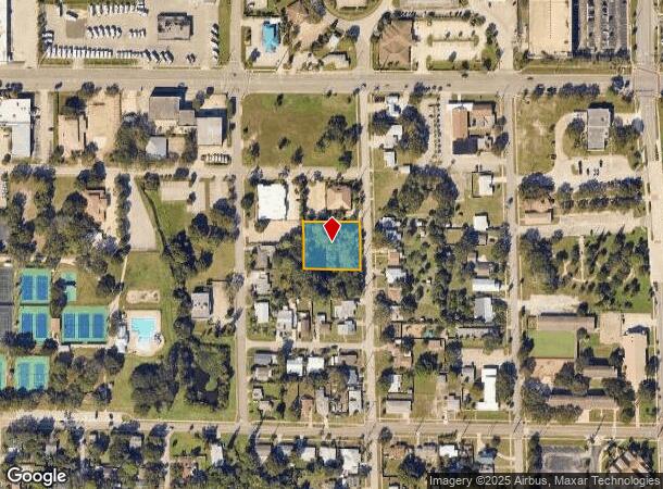  1604 Pine St, Melbourne, FL Parcel Map