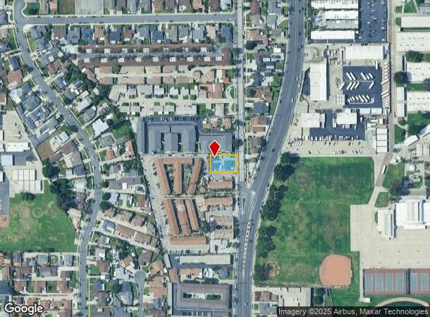  15335 Woodruff Pl, Bellflower, CA Parcel Map