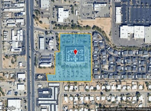  1455 S Alvernon Way, Tucson, AZ Parcel Map