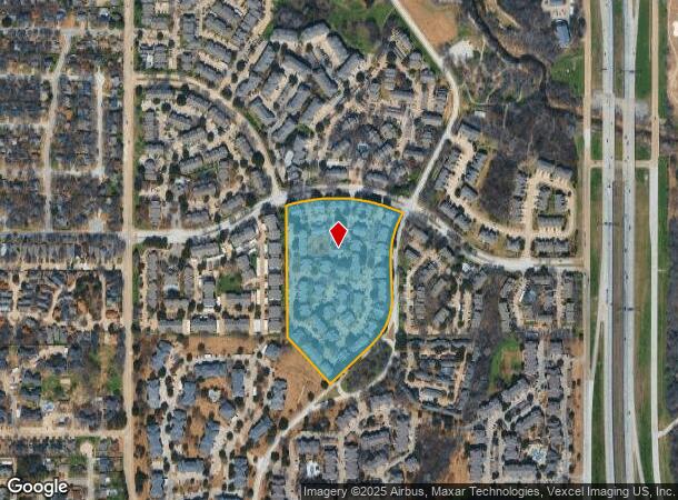  800 E Ash Ln, Euless, TX Parcel Map