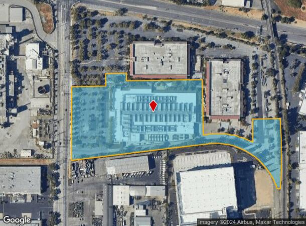  2805 Lafayette St, Santa Clara, CA Parcel Map