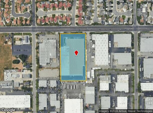  5957 Schaefer Ave, Chino, CA Parcel Map