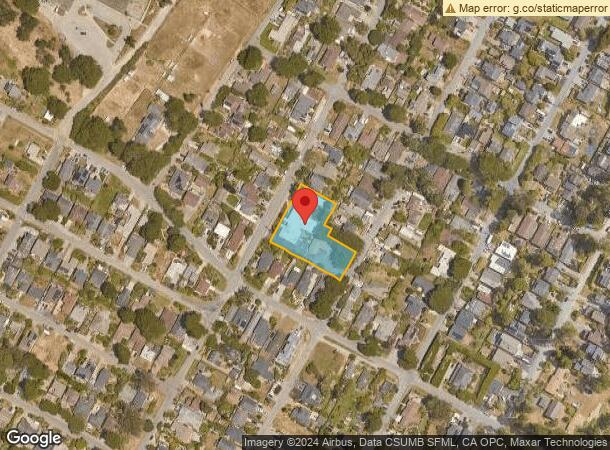  1185 Acacia St, Montara, CA Parcel Map