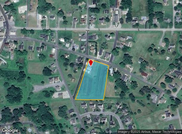 7415 Maple St, Pittsville, MD Parcel Map