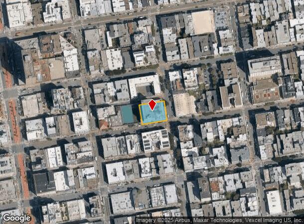  1330 Bush St, San Francisco, CA Parcel Map