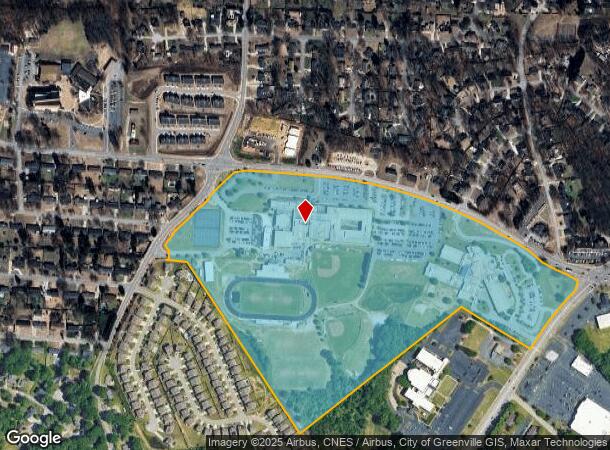 1300 Brushy Creek Rd, Taylors, SC Parcel Map