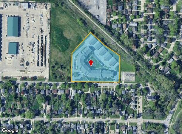  1400 W Custer Ave, Milwaukee, WI Parcel Map