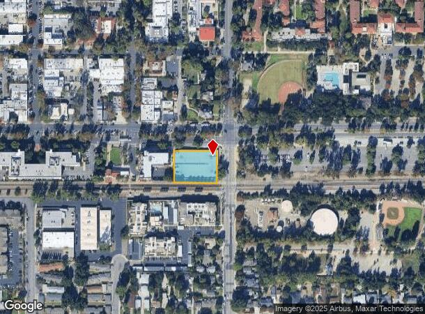 100 W 1St St, Claremont, CA Parcel Map