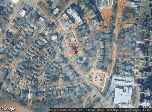  1805 East Blvd, Charlotte, NC Parcel Map