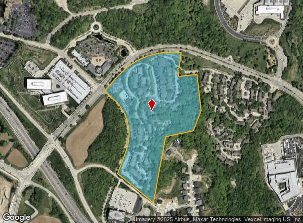  805 Foxsprings Dr, Chesterfield, MO Parcel Map