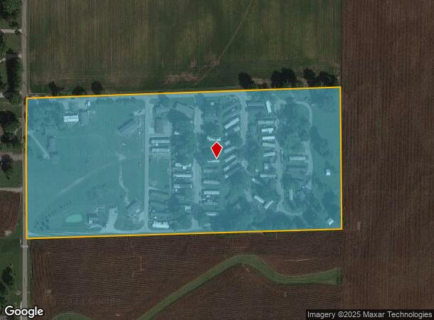  6484 N London Rd, Fairland, IN Parcel Map