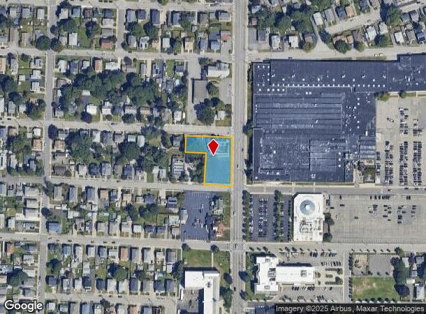  1042 Newport Ave, Pawtucket, RI Parcel Map