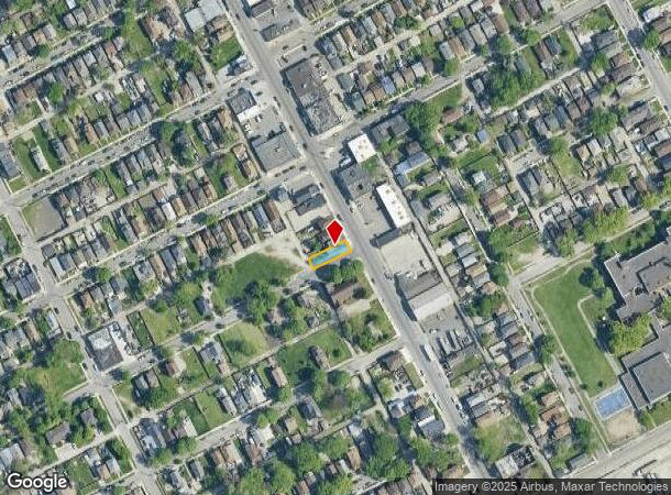  1801 Springwells St, Detroit, MI Parcel Map