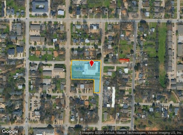 608 N Elm St, Arlington, TX Parcel Map
