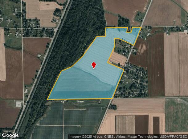 Dixie Hwy, Erie, MI Parcel Map