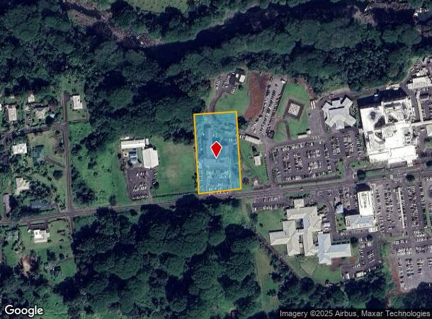 1292 Waianuenue Ave, Hilo, HI Parcel Map