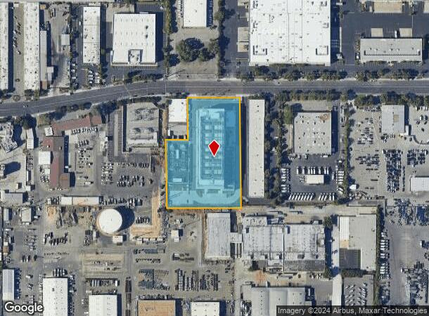  1160 Walsh Ave, Santa Clara, CA Parcel Map