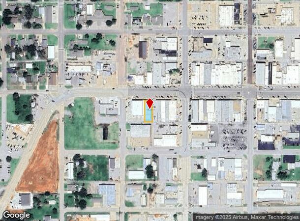  212 W Main St, Weatherford, OK Parcel Map