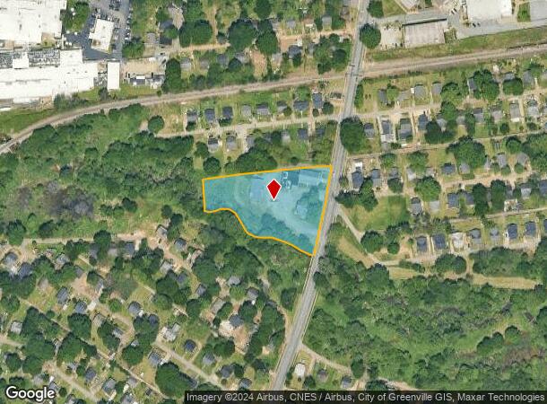  825 Woodside Ave, Greenville, SC Parcel Map