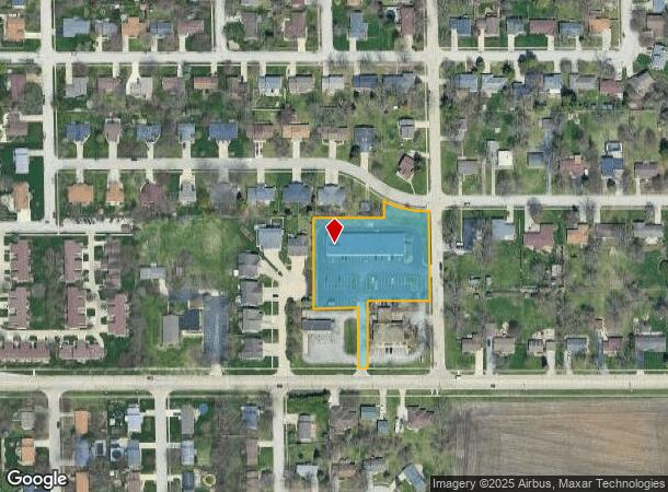  1702 W College Ave, Normal, IL Parcel Map