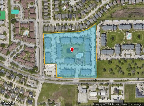  2800 W Baker Rd, Baytown, TX Parcel Map