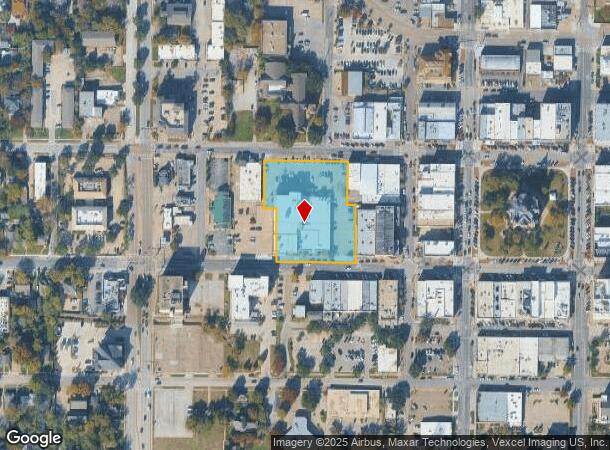 309 W Oak St, Denton, TX Parcel Map