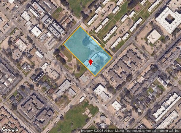 2515 Lucas Dr, Dallas, TX Parcel Map