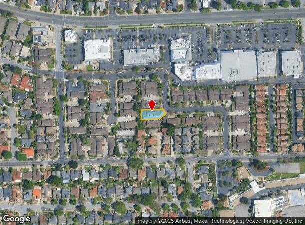 1718 Whitwood Ln, Campbell, CA Parcel Map