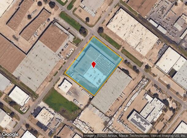  8301 Ambassador Row, Dallas, TX Parcel Map