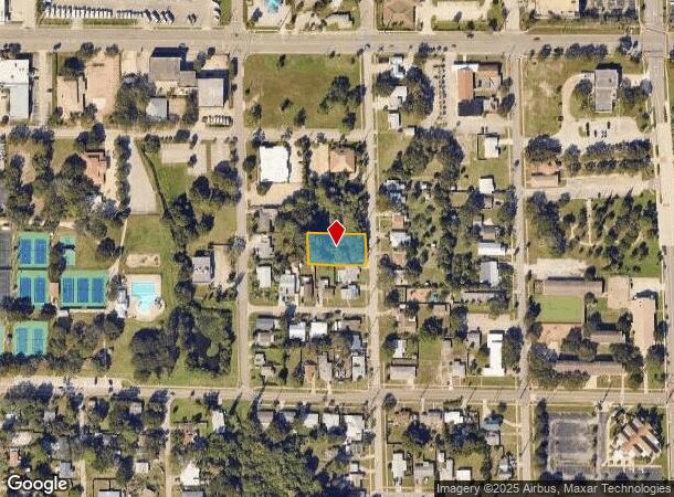  1610 Pine St, Melbourne, FL Parcel Map