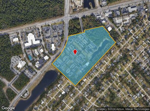  2545 Croquet Dr, Wilmington, NC Parcel Map