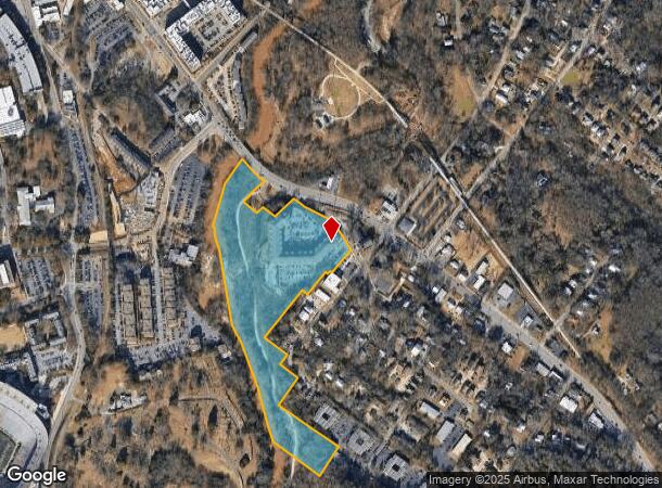  592 Oconee St, Athens, GA Parcel Map