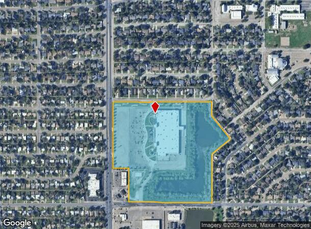  6201 University Ave, Lubbock, TX Parcel Map