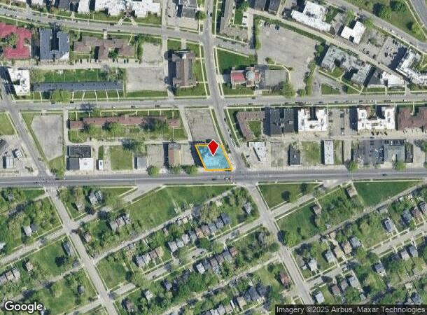  17111 2Nd Ave, Detroit, MI Parcel Map