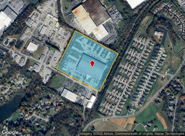  459 Industrial Dr, Roanoke, VA Parcel Map