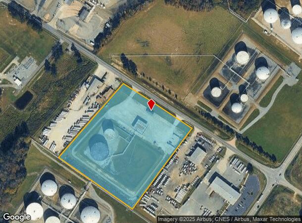 2101 W Oak St, Selma, NC Parcel Map