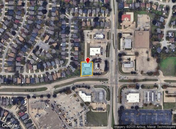  721 Sw Green Oaks Blvd, Arlington, TX Parcel Map