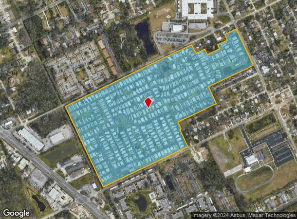  1 Everglades St, Holly Hill, FL Parcel Map