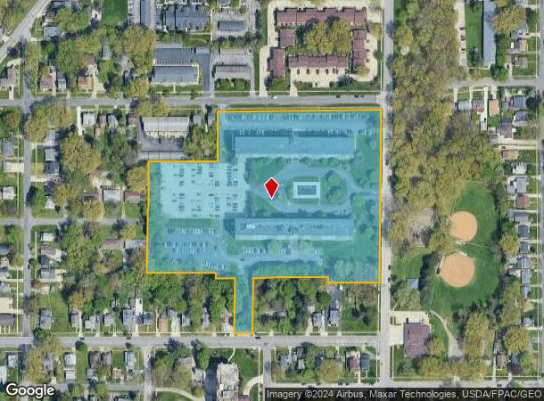  2200 High St, Cuyahoga Falls, OH Parcel Map