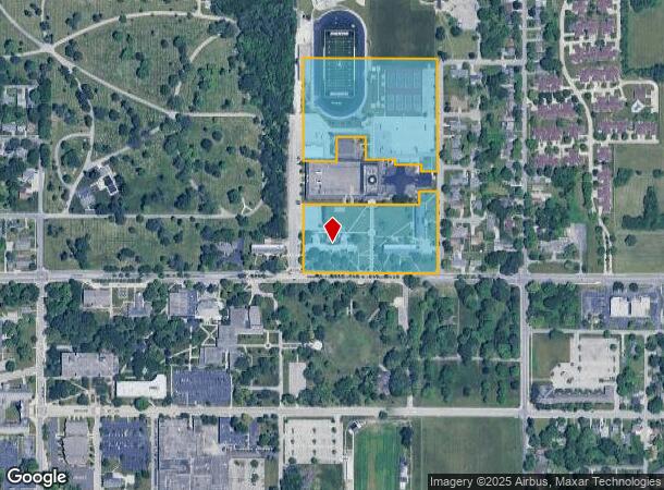  1410 University Blvd, Anderson, IN Parcel Map