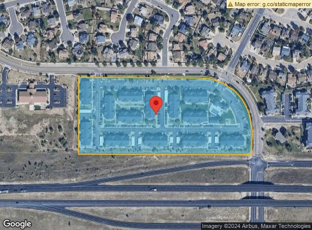  1115 Encinitas Pt, Colorado Springs, CO Parcel Map