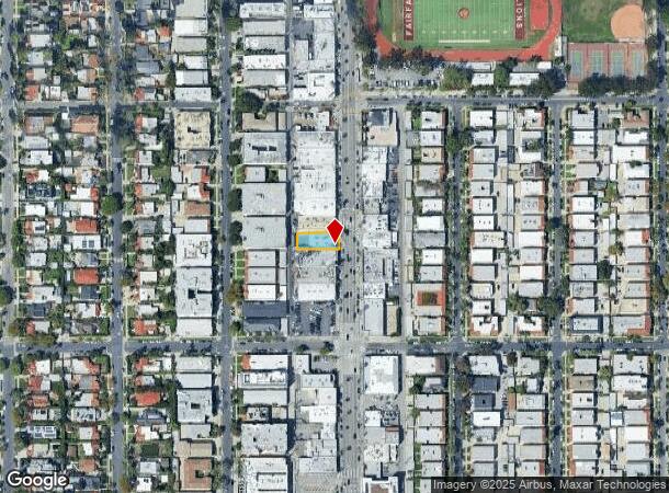 427 N Fairfax Ave, Los Angeles, CA Parcel Map