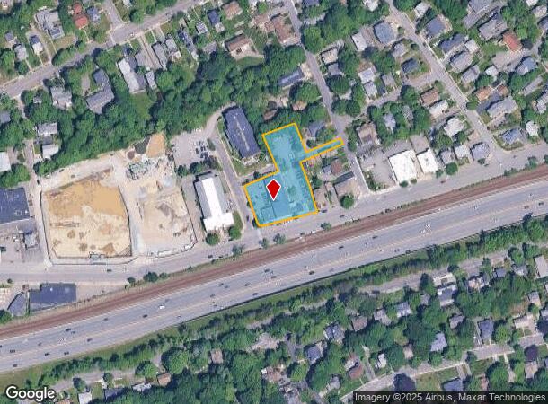 1121 Washington St, West Newton, MA Parcel Map