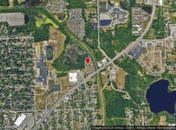  1 Perry Place Dr, Pontiac, MI Parcel Map