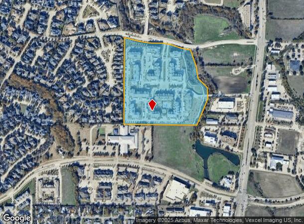8655 Brookhollow Blvd, Frisco, TX Parcel Map