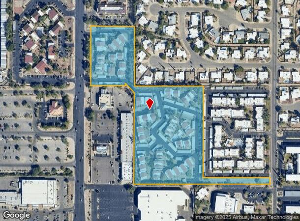  160 N Pantano Rd, Tucson, AZ Parcel Map